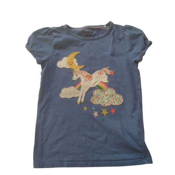 Girls Mixed Clothing Bundle Sz 7 Embroidered Jeans 3 Tops Mini Boden Crewcuts - Picture 8 of 13